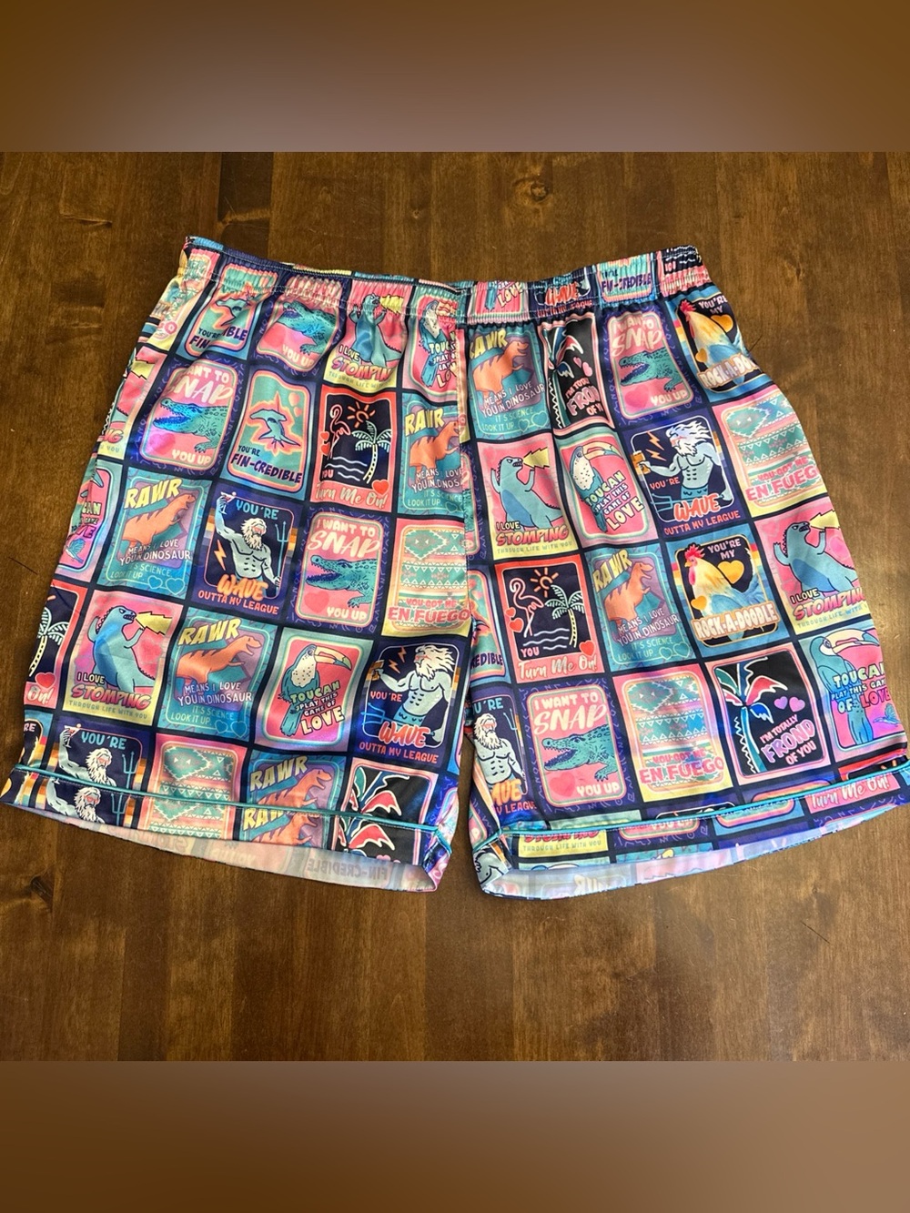 Chubbies The Please Love Mes Satin Sleep Short Valentines Size XL